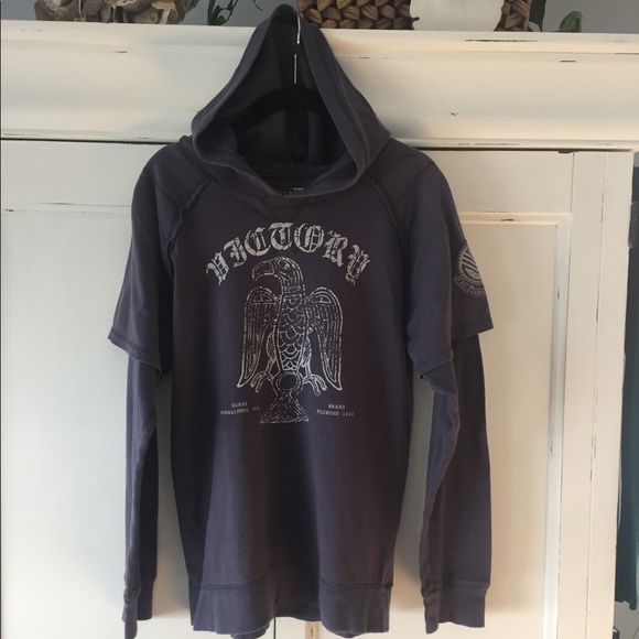 Guess Other - Mens Guess Lightweight Hooded Pullover Guess Other - Mens Guess Lightweight Hooded Pullover